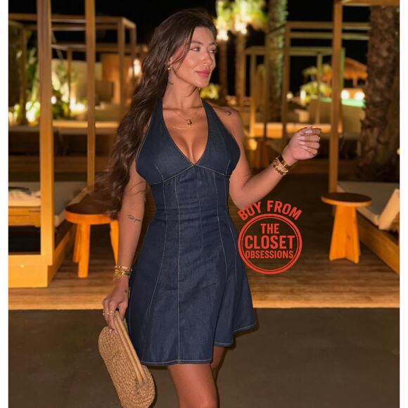 ZARA BLOGGER FAVE!!! Halter Neck Mini Dress NWT - Picture 11 of 16